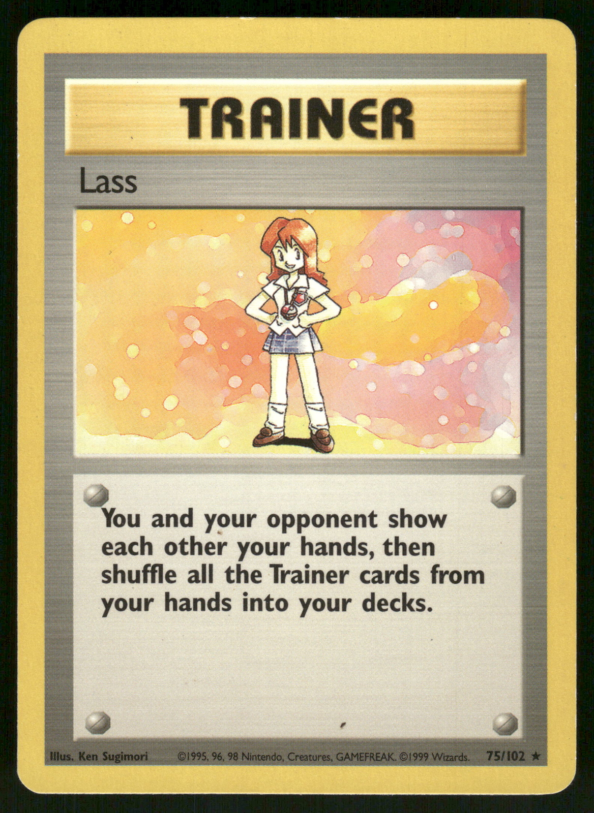 Lass HP 075/102 Base Set Pokemon Card