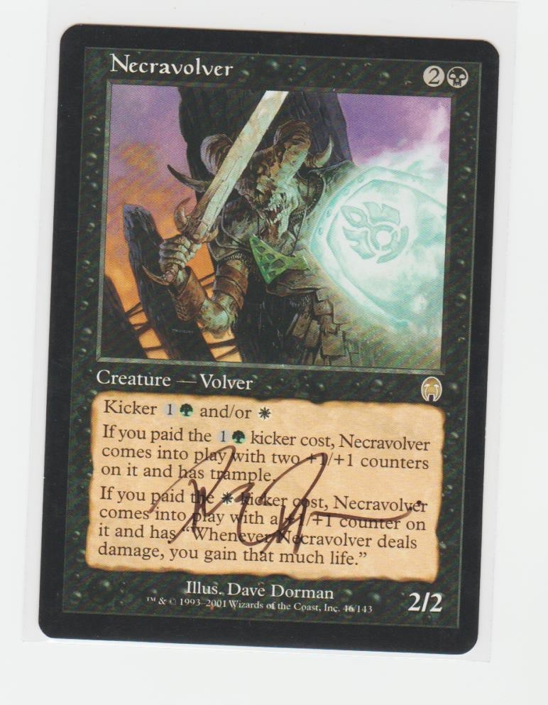 Magic the Gathering ~ Necravolver ~ M/NM ~ Apocalypse ~ Signed by Artist #1