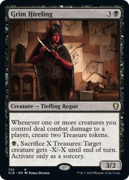 MTG English Grim Hireling NM Normal Commander Legends: Battle for Baldur’s Gate