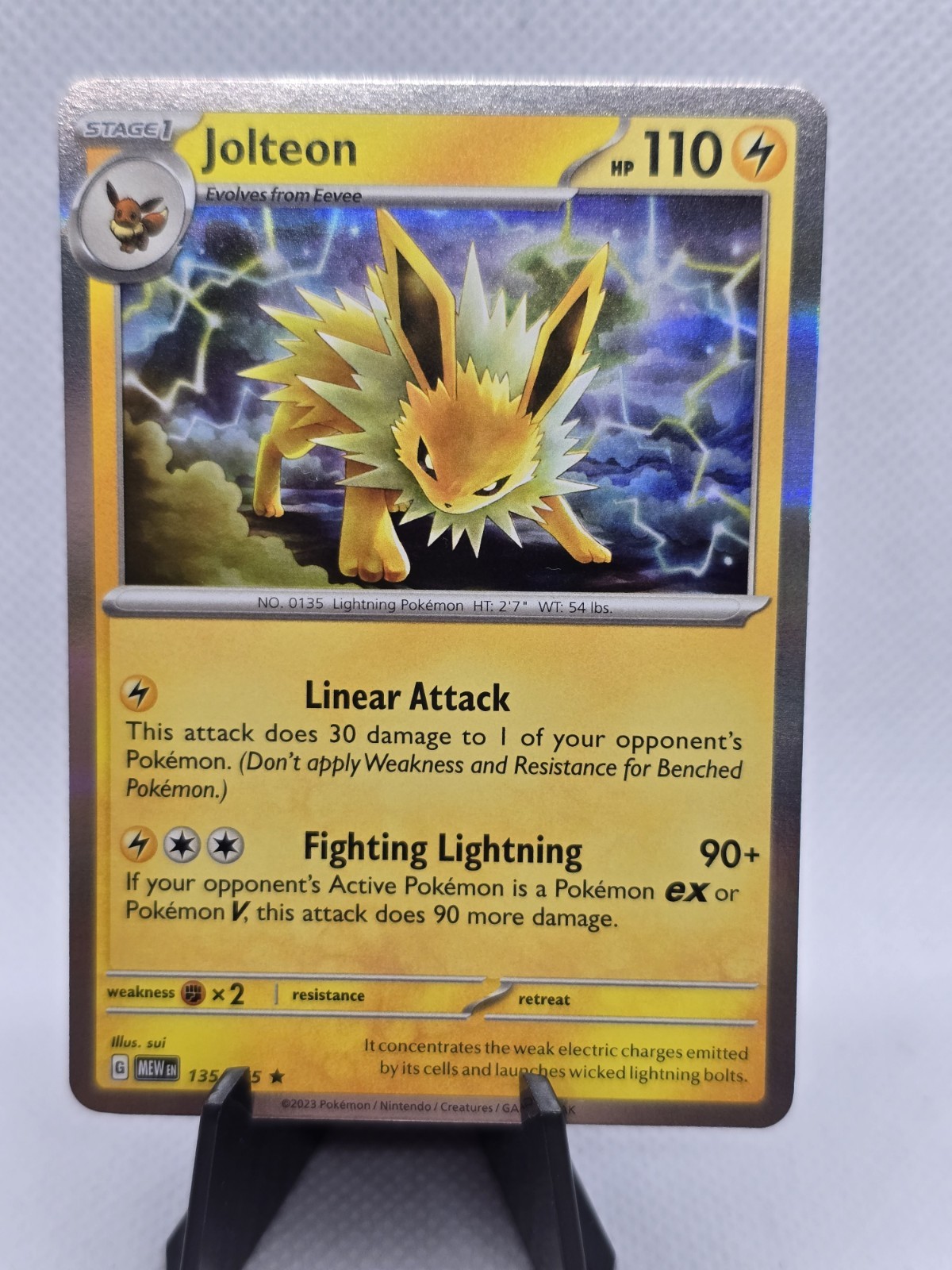 Jolteon 135/165 Sv: Scarlet & Violet 151 Reverse Holo