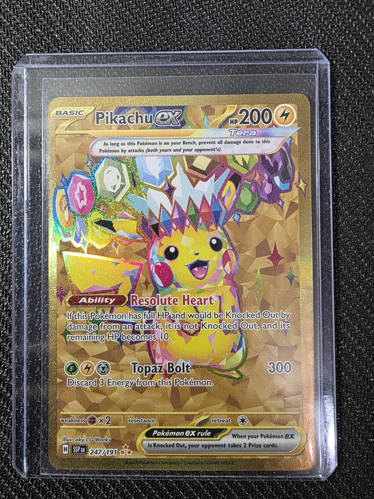 Pikachu ex 247/191 Sv08: Surging Sparks Holo