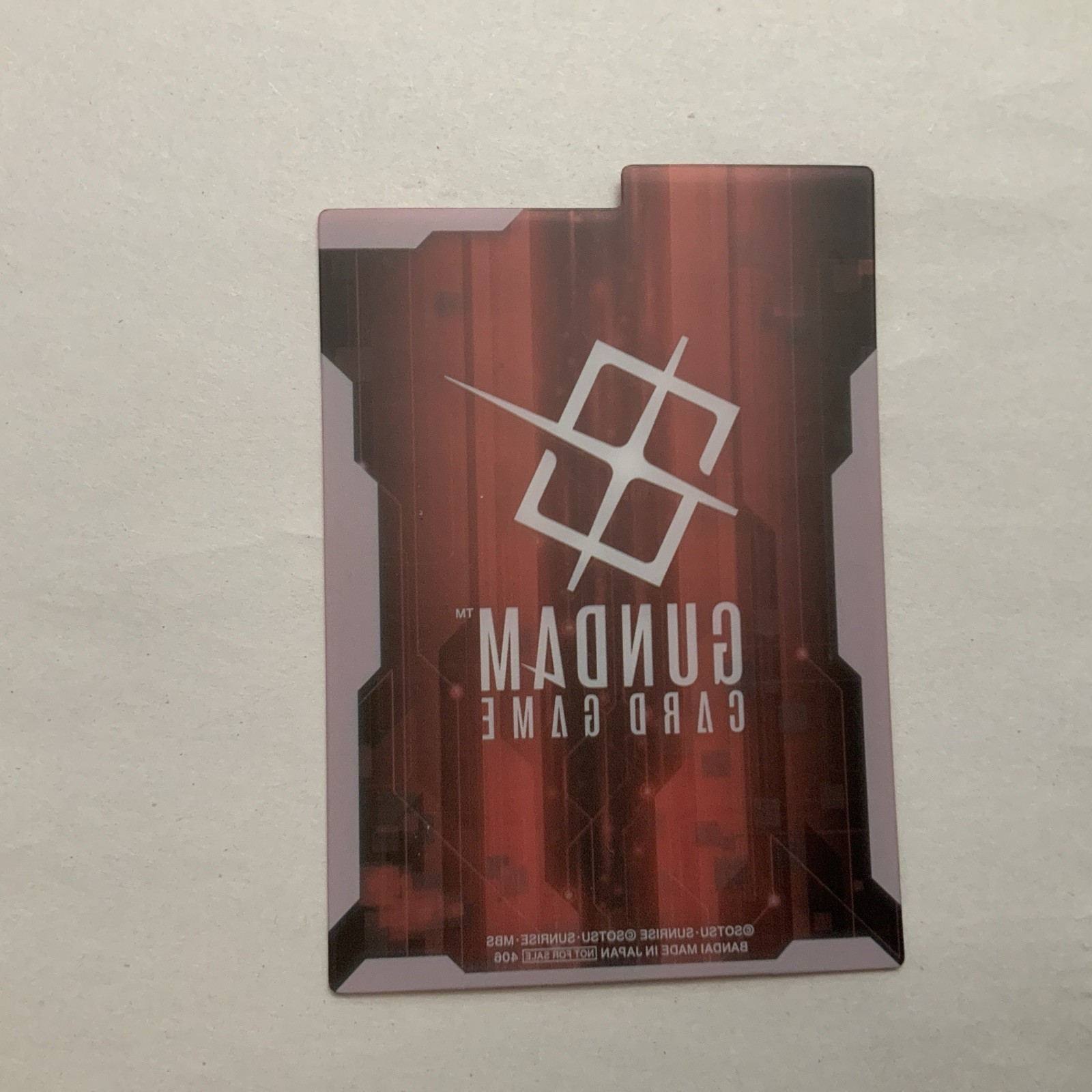 Official Red Plastic Gundam Deck Divider Promo – Gundam TCG Card Game