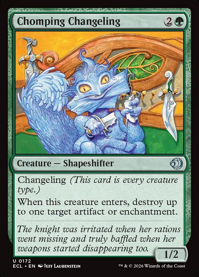Chomping Changeling (172) Lorwyn Eclipsed ECL MTG Magic