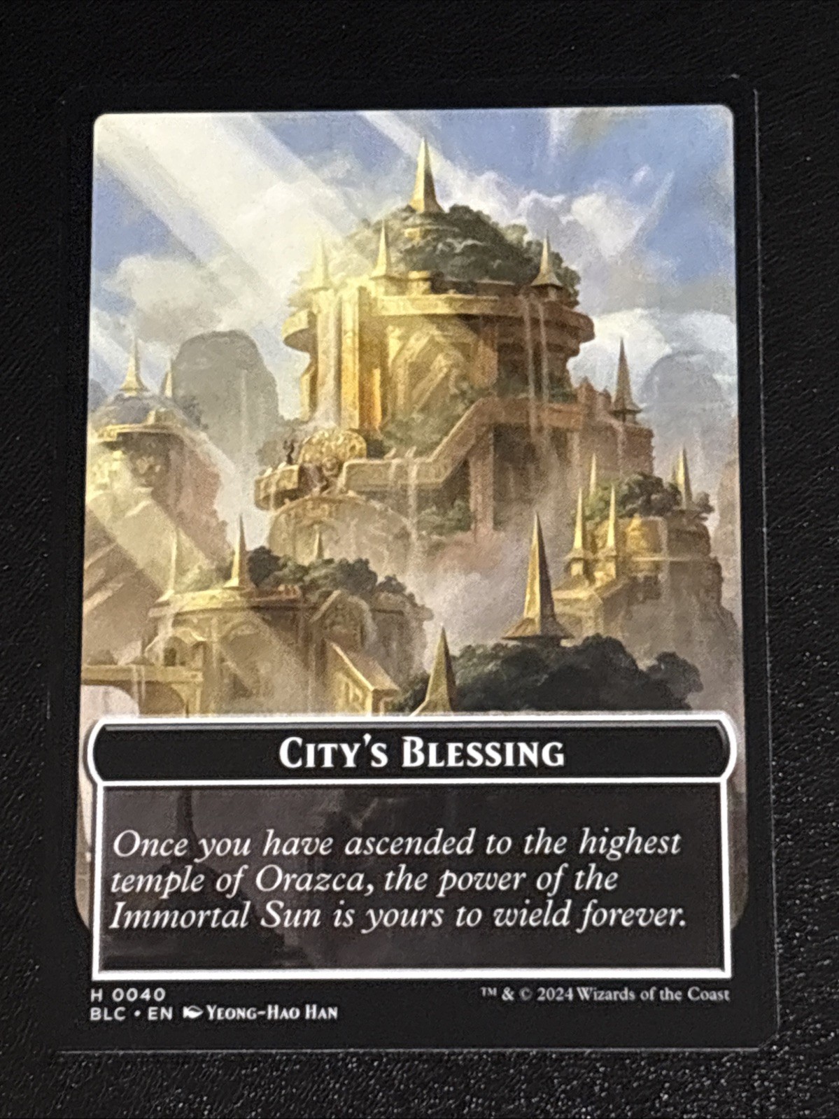 MTG Commander: Bloomburrow Hamster/City’s Blessing Double-Sided Token 0022/0040