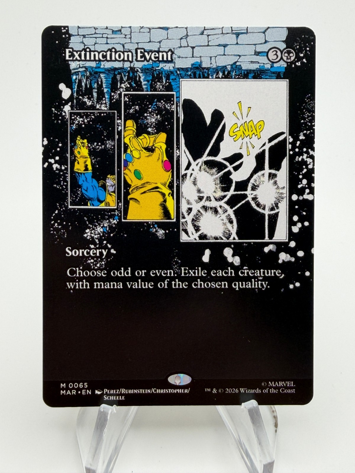 MTG Marvel Super Heroes EXTINCTION EVENT Borderless Mythic #065