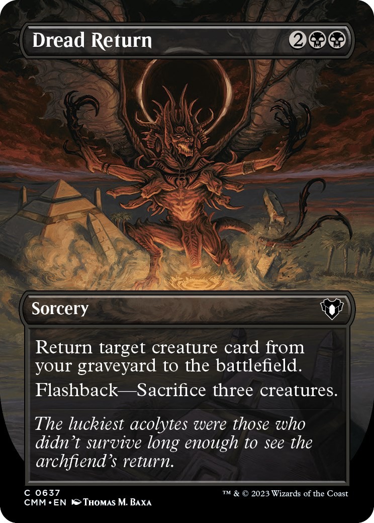 NM – Dread Return (Borderless) [CMM – 637] Commander Masters