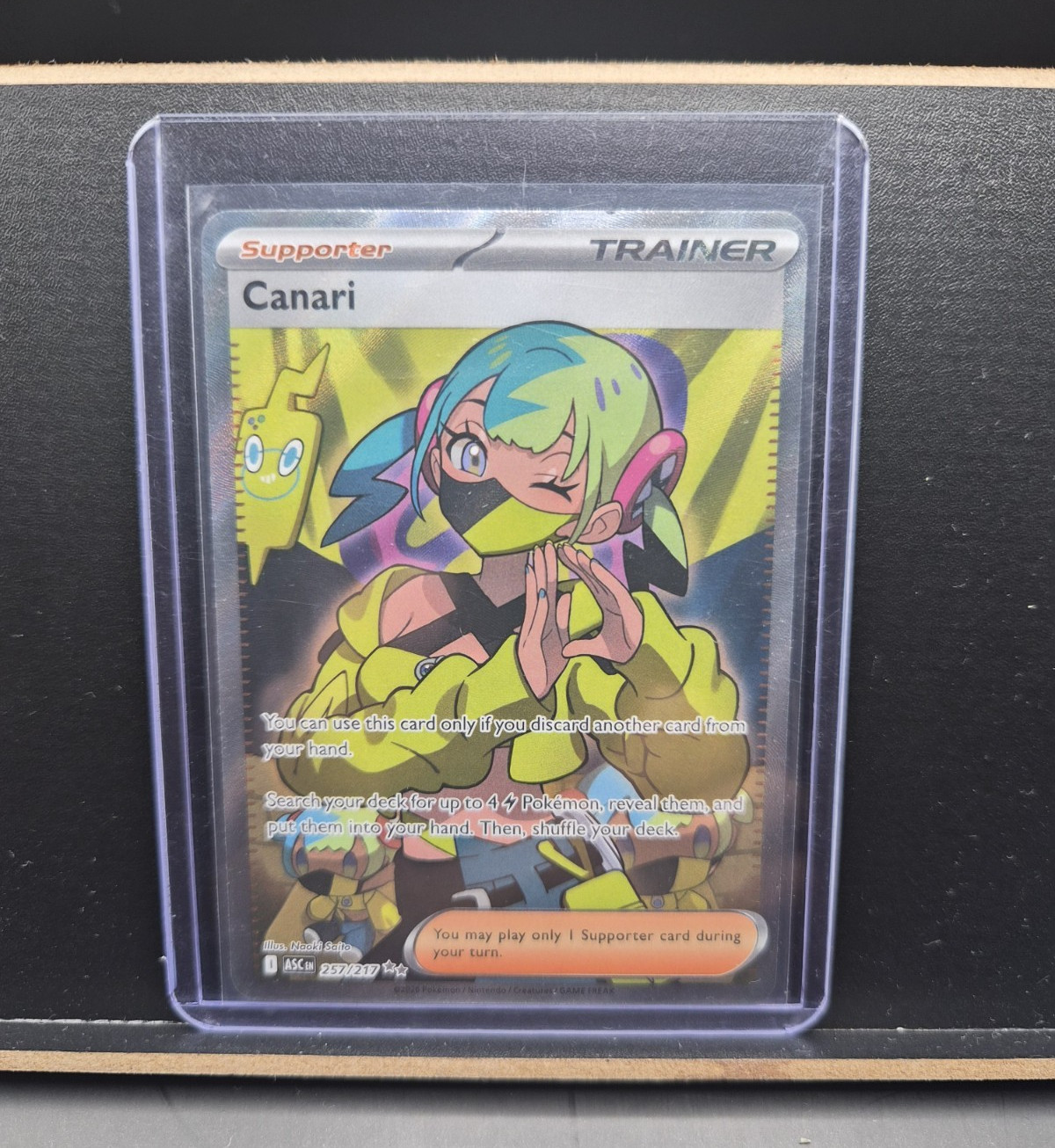 Pokemon TCG Canari Astral Radiance 257/217 Full Art Secret Rare Foil English