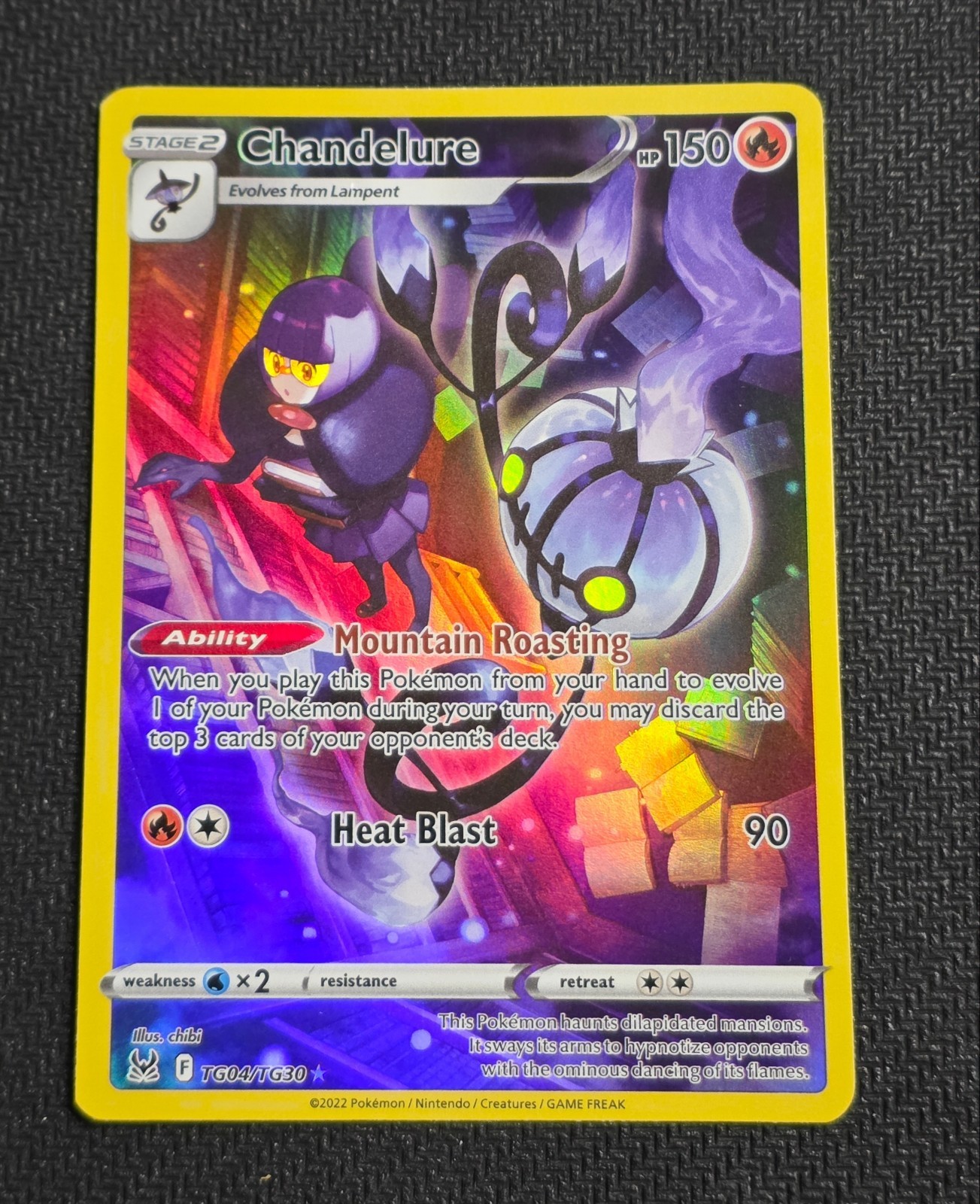 Chandelure TG04/TG30 Holo Lost Origin Trainer Gallery Pokemon
