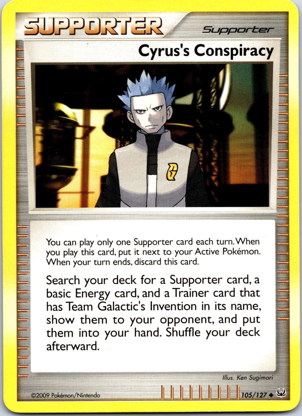 Cyrus’s Conspiracy 105/127 Uncommon Platinum Pokemon Near Mint