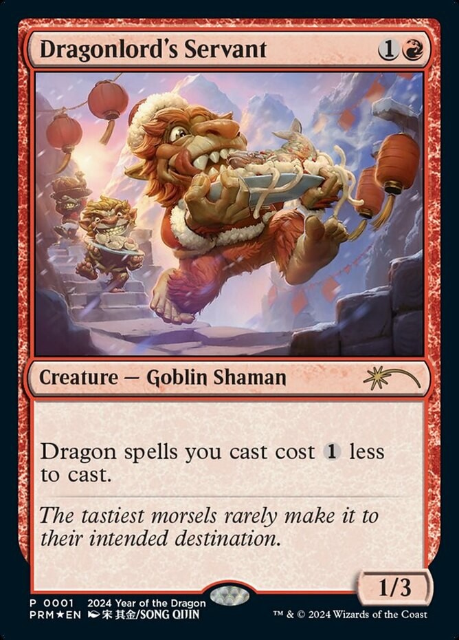 Dragonlord’s Servant (2024 Year of the Dragon) – Foil x1 – Unique & Misc Promos