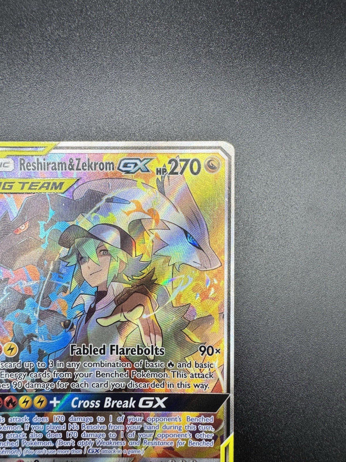 Reshiram & Zekrom GX (Full Art) 222/236 Sm-Cosmic Eclipse Holo