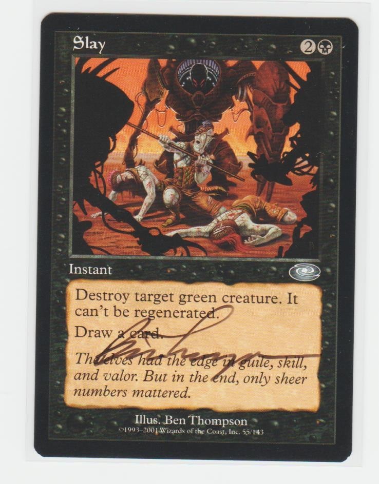 Magic the Gathering ~ Slay ~ M/NM ~ Planeshift ~ Signed by Artist