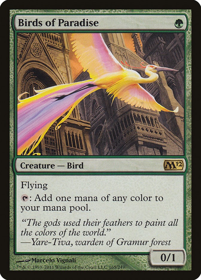 MTG Birds of Paradise – Magic 2012 #165