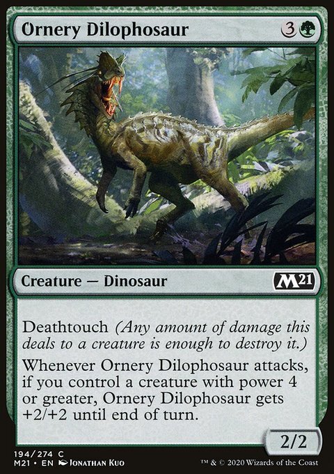 MTG Magic the Gathering Ornery Dilophosaur (194/417) Core Set 2021 LP