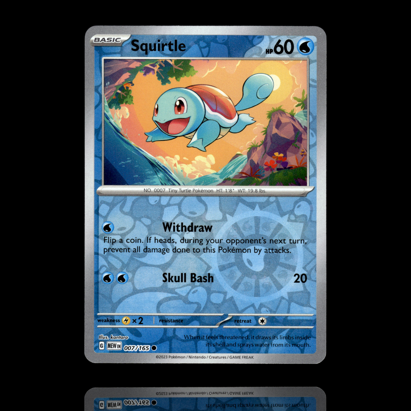 ▸ Squirtle | 151 | Reverse Holo & Cosmos Costco Promo | 7/165 | NM