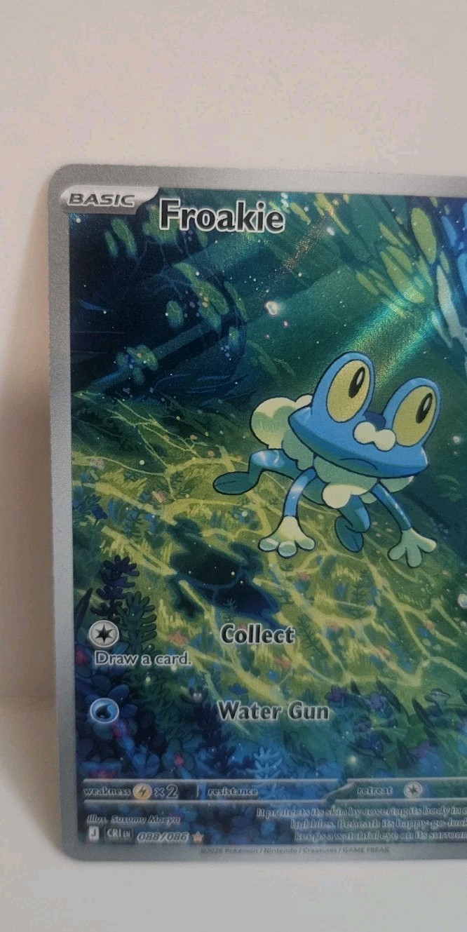 2026 Pokemon Mega Evolution Chaos Rising Froakie Illustration Rare #088/086
