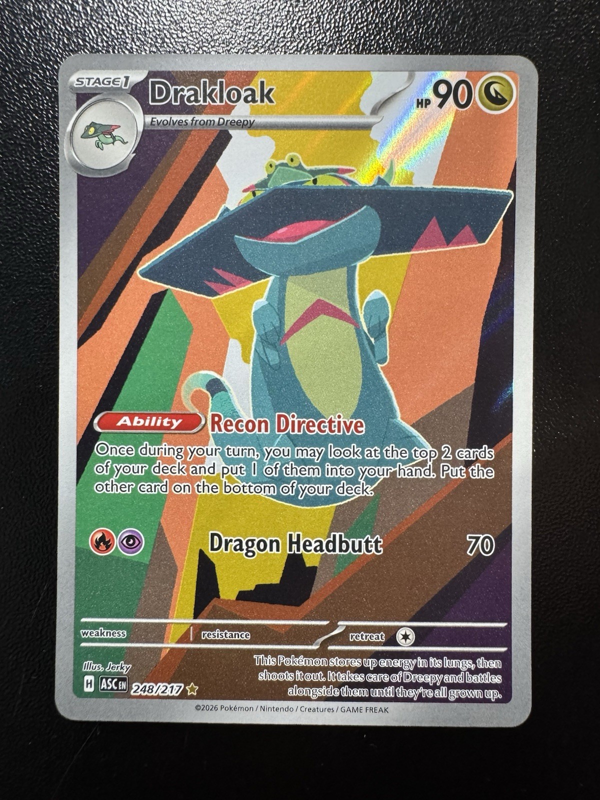 Drakloak 248/217 Full Art Illustration Rare Pokemon TCG – Ascended Heroes