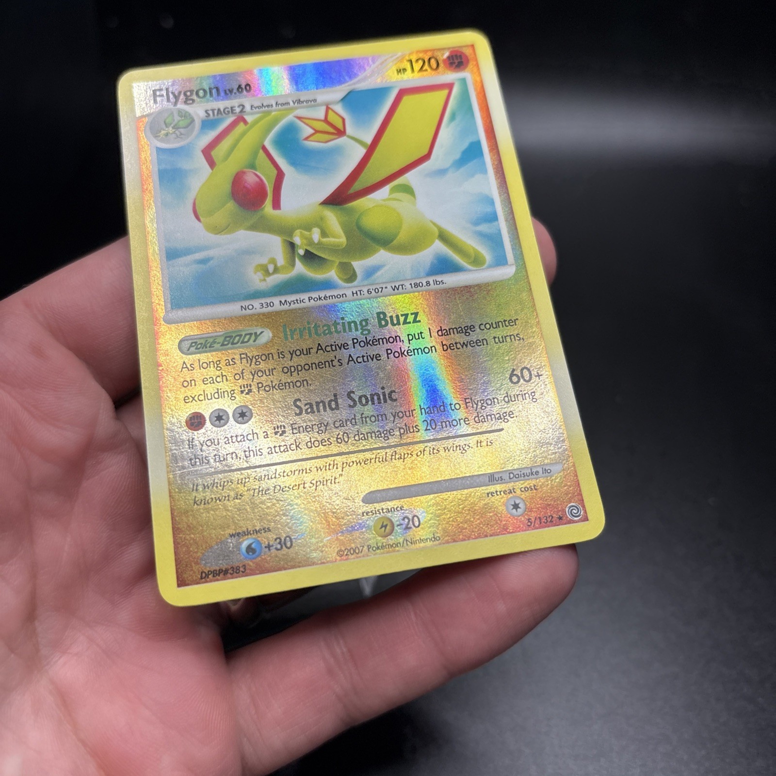 Pokemon Card • Flygon Secret Wonders 5/132 Reverse Holo Near Mint NM -j