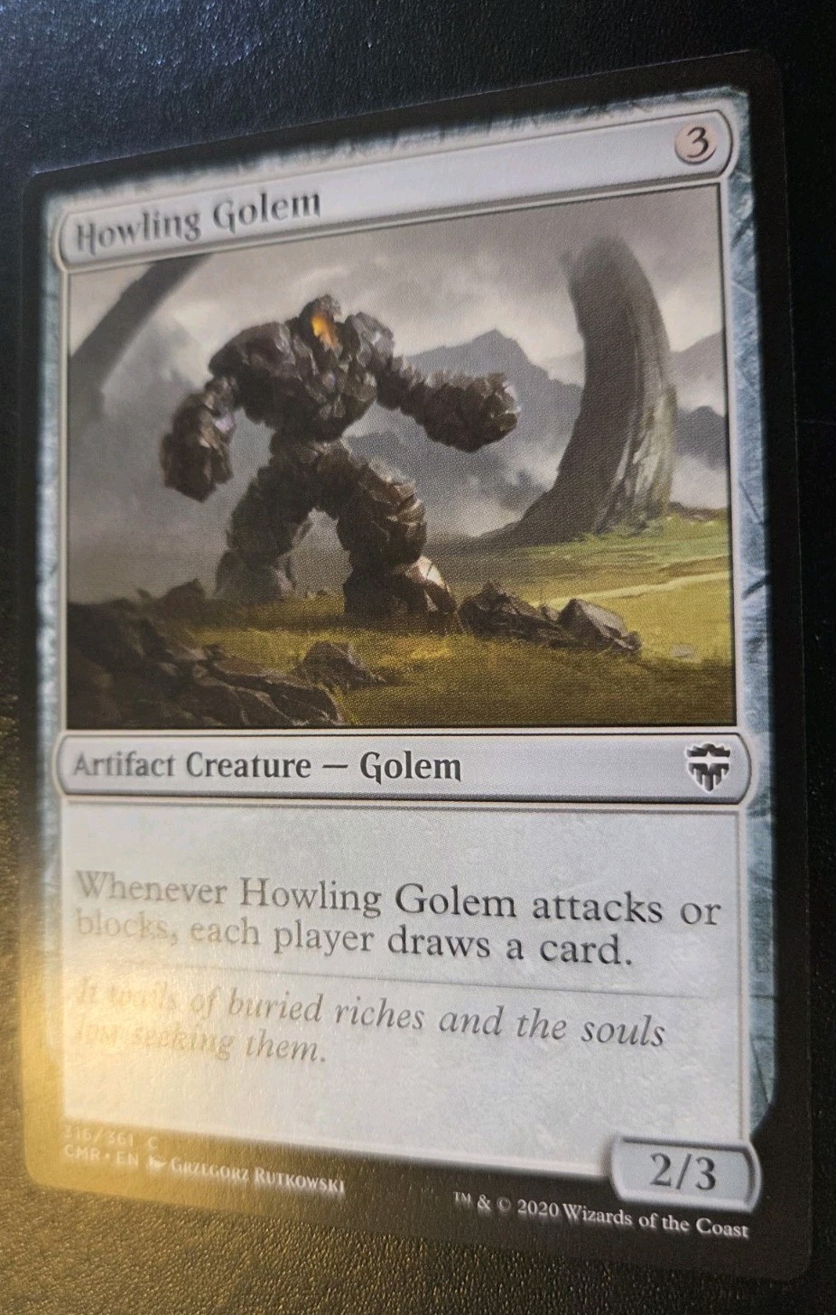 Howling Golem 316/361 Common Commander Legends Magic: The Gathering