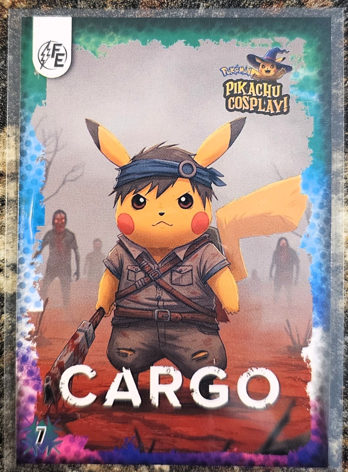 Pokemon Pikachu Cosplay Galaxy Holo Cargo 7 NM or Better