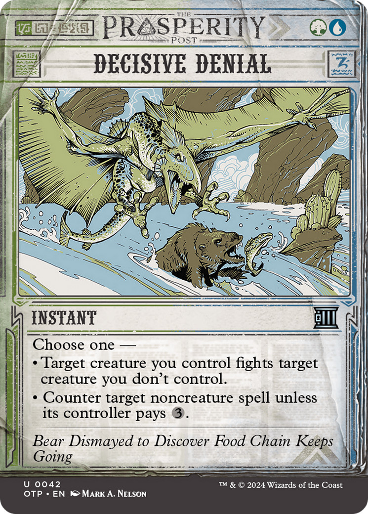 x1 Decisive Denial OTP Breaking News MTG 42 UNCOMMON M/NM 1x