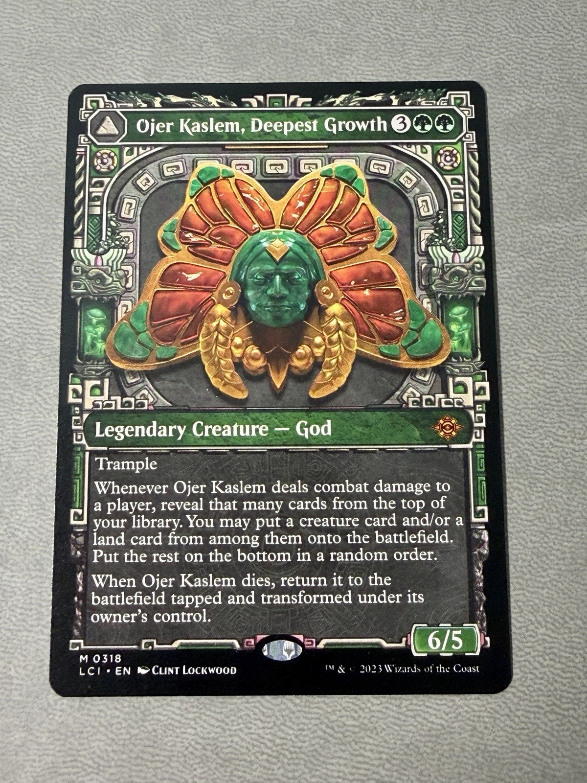 Ojer Kaslem, Deepest Growth (Showcase) #318 NM Lost Caverns of Ixalan Magic MTG
