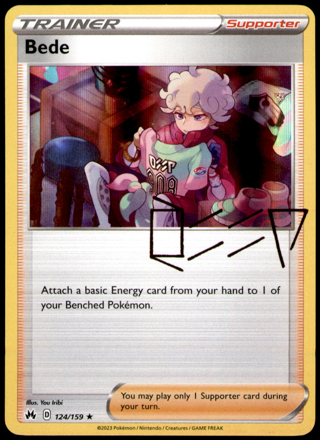 Bede Crown Zenith 124/159 Holo NM You Iribi