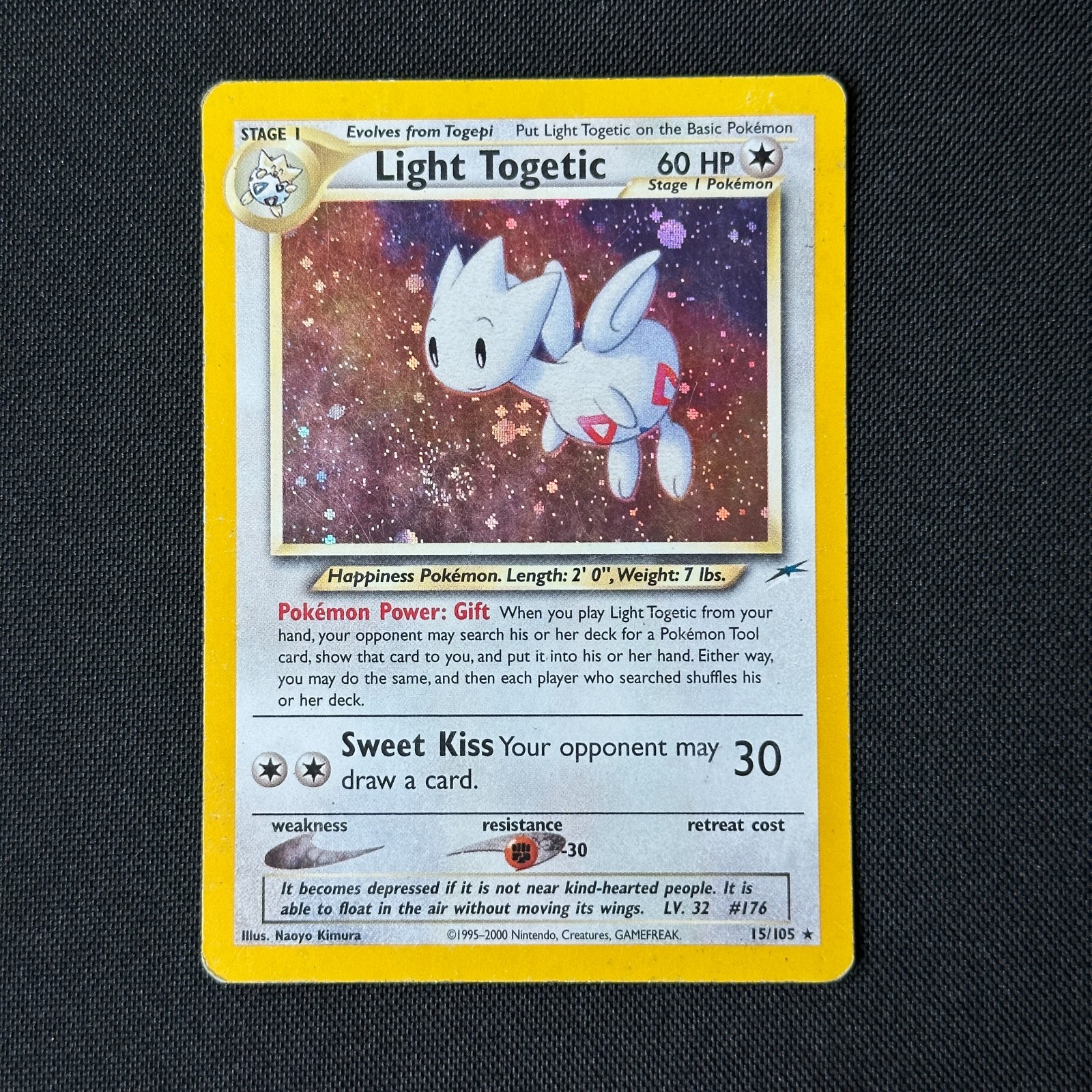 Light Togetic – 15/105 – Pokemon Neo Destiny Unlimited Holo Rare Card WOTC HP