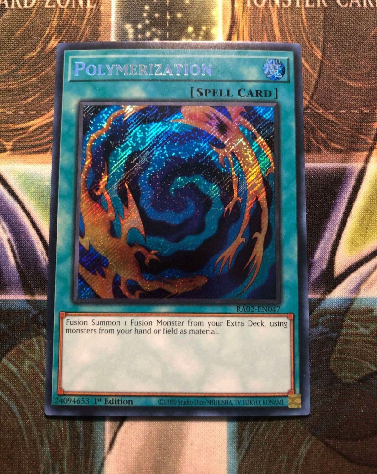 *** POLYMERIZATION *** 1ST EDITION SECRET RARE RA02-EN047 (NM) YUGIOH!