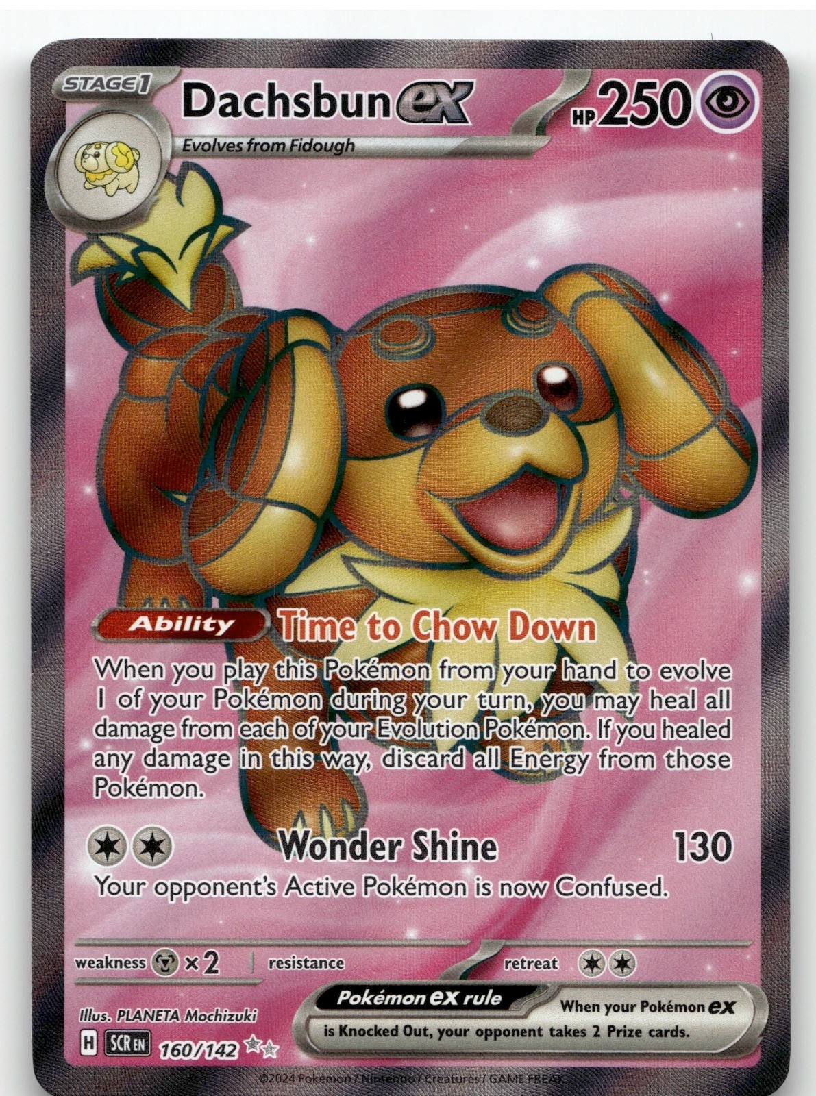 Dachsbun ex Holo Ultra Rare SV07: Stellar Crown 160/142 NM