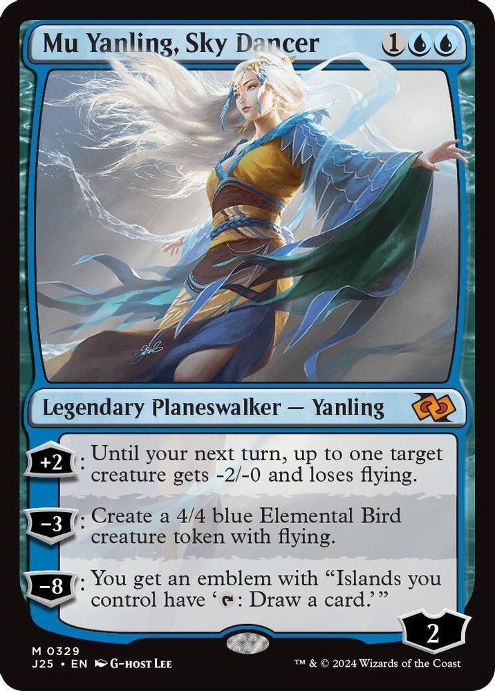 2024 Magic: The Gathering: J25 – Mu Yanling Sky Dancer (#329, M, Near Mint)