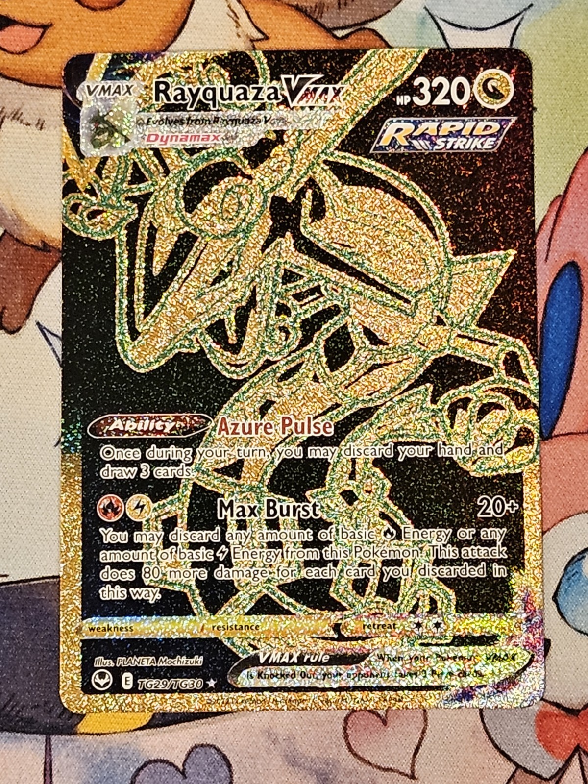Pokémon TCG Rayquaza VMAX TG29/TG30 SWSH Silver Tempest Trainer Gallery Minty NM