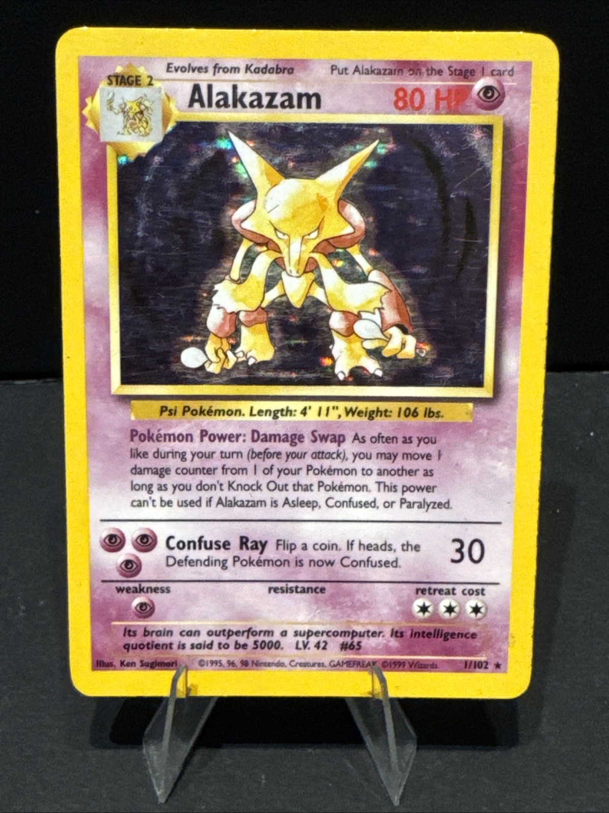 Alakazam 001/102 Base Set Holo