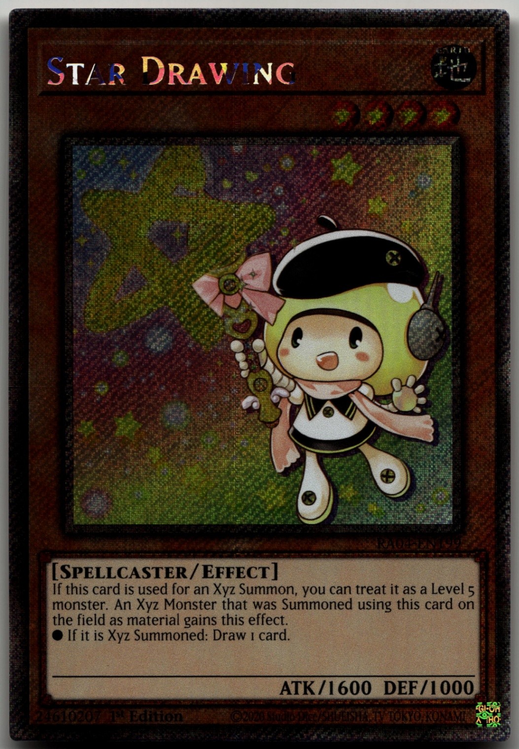 Star Drawing (Platinum Secret Rare) Platinum Secret Rare Quarter Century Stamped