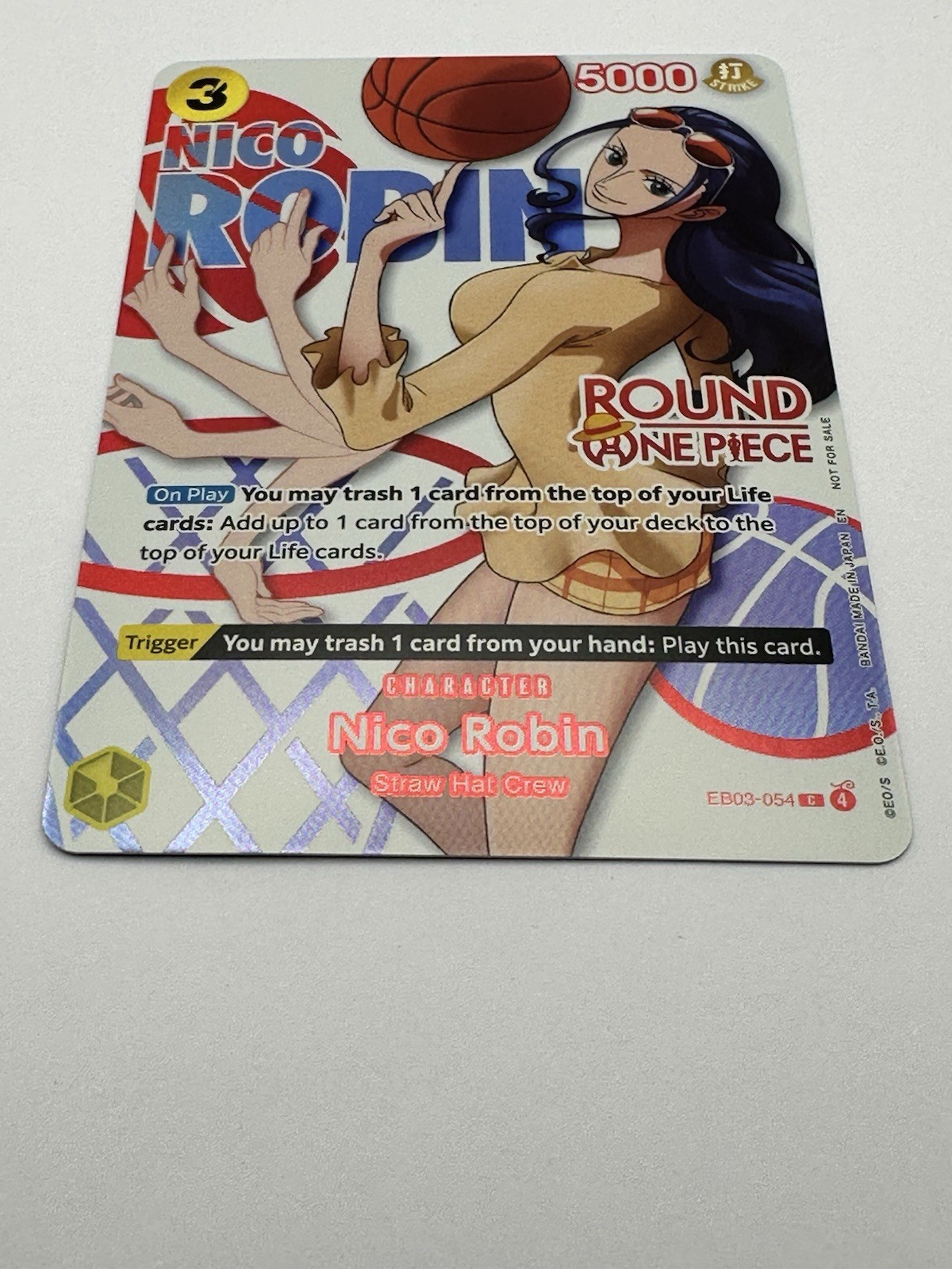 Round 1 x One Piece Nico Robin EB03-054 Promo Card English