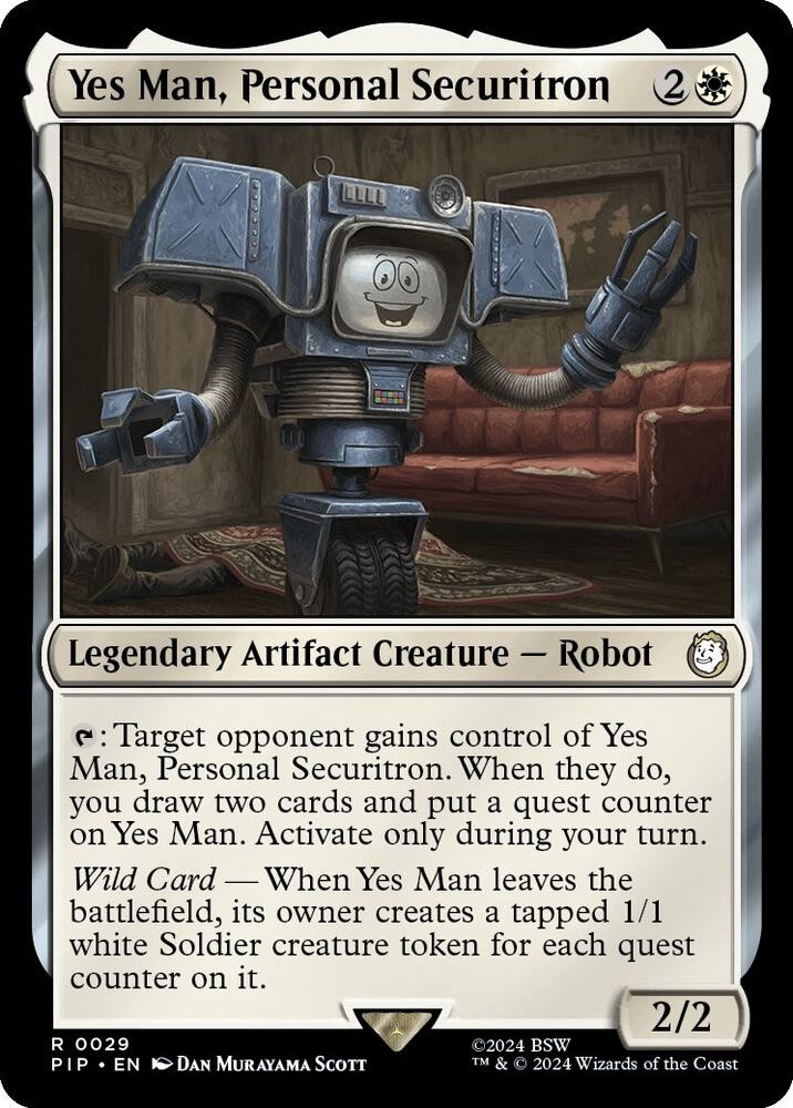 1x Yes Man, Personal Securitron – Universes Beyond: Fallout – NM – MTG