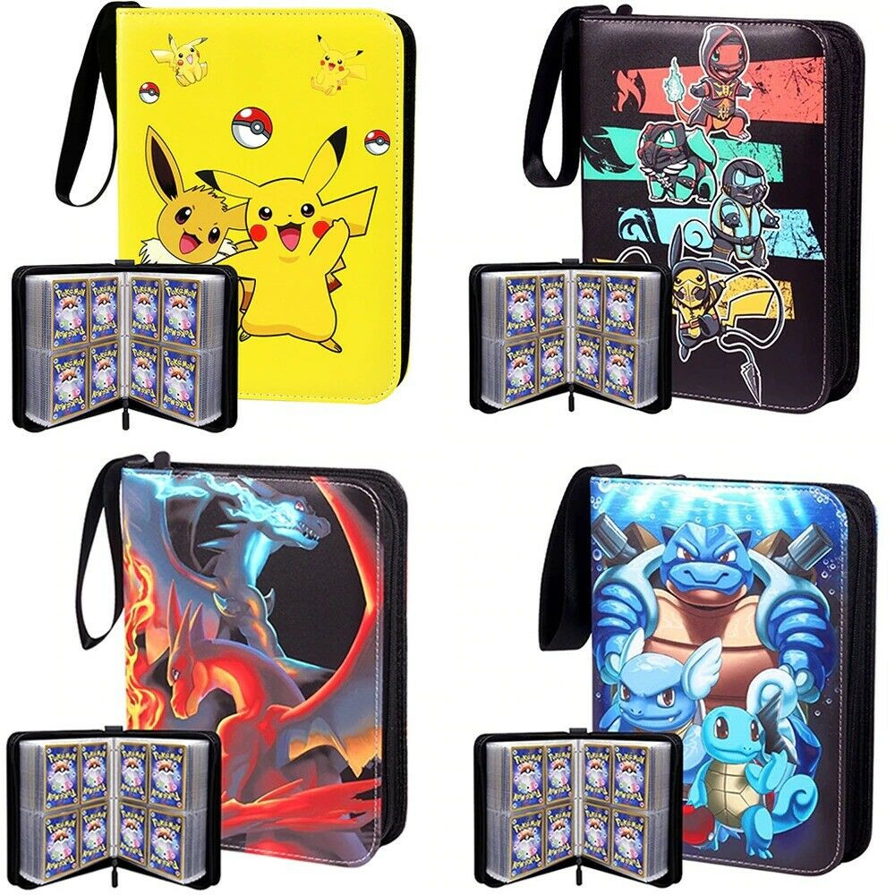 Album Book Game Card Collectors Portfolio 400 Card Spots Leather Cards Binder
