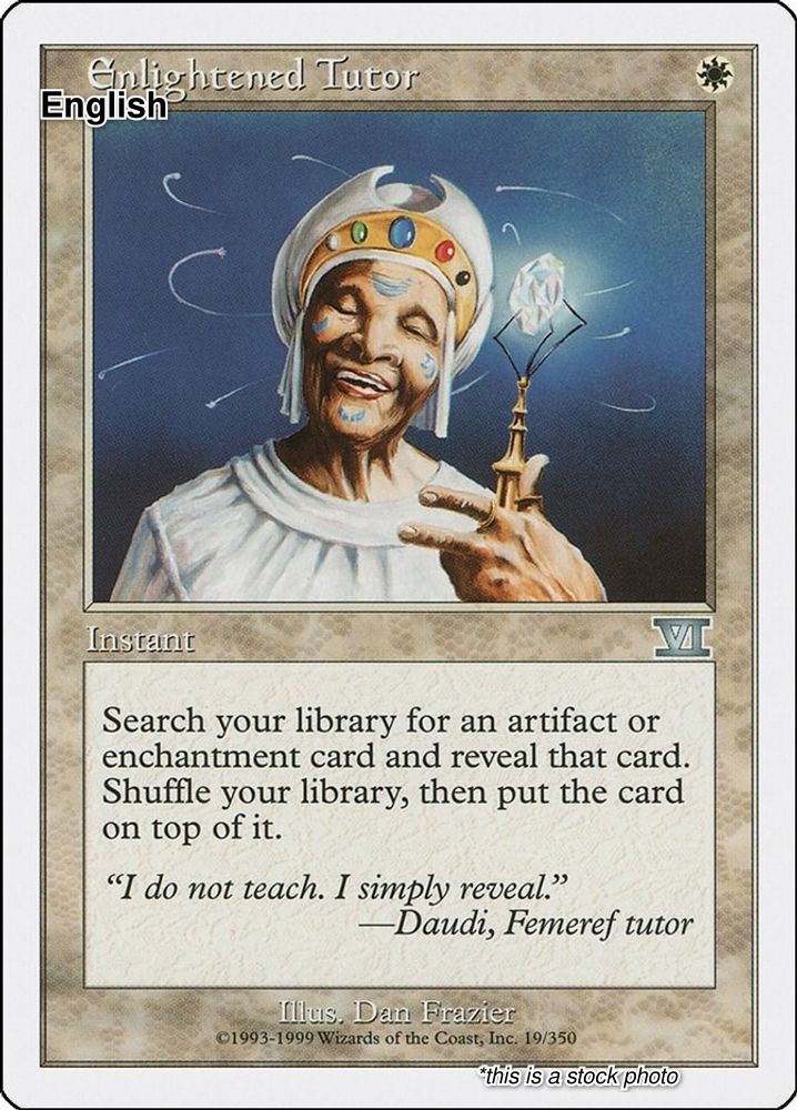 Enlightened Tutor EN [6ED – 19] – NM TCG MTG