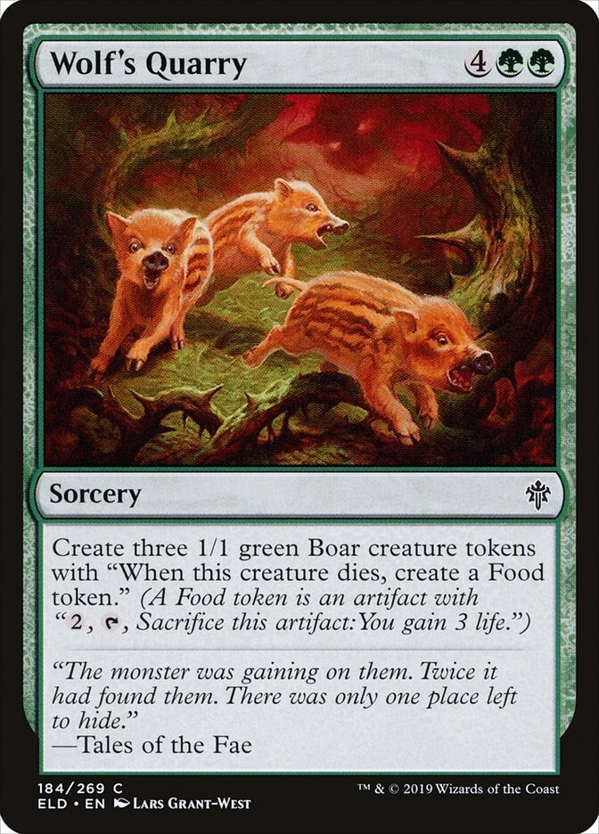Magic the Gathering MTG Wolf’s Quarry (184) Throne of Eldraine mint