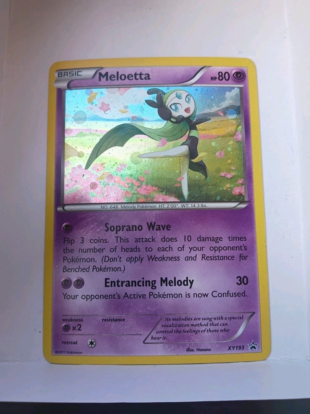 Meloetta XY193 XY Holo