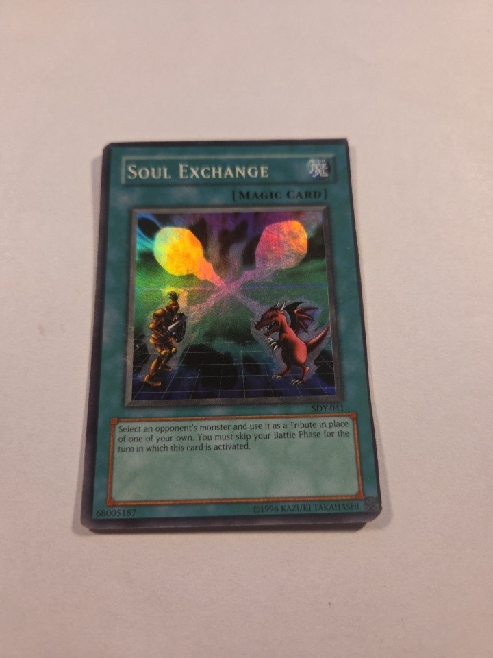 Soul Exchange SDY-041 Super Rare Starter Deck: Yugi Yu-Gi-Oh Miss Cut Error