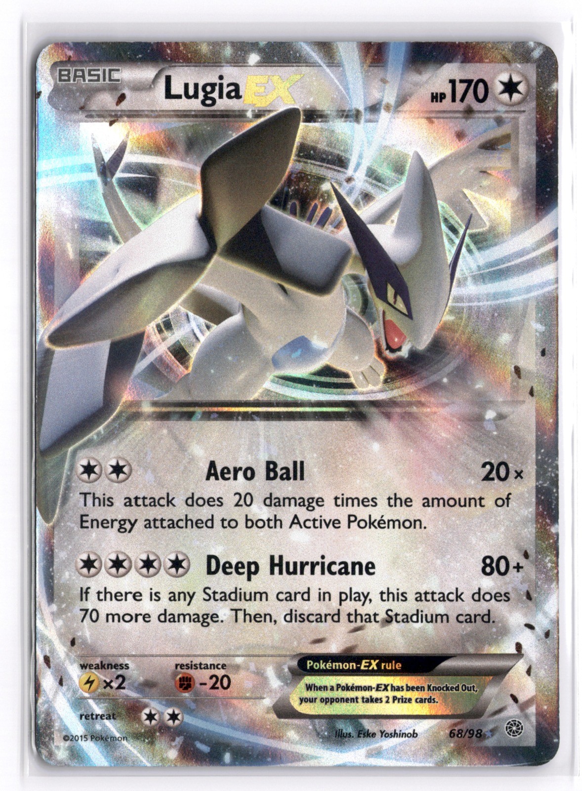 Pokemon TCG Lugia EX 68/98 XY – Ancient Origins Ultra Rare Holo NM