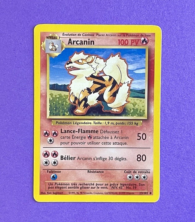 Arcanine (Arcanin) 23/102 Base Set Regular (French)