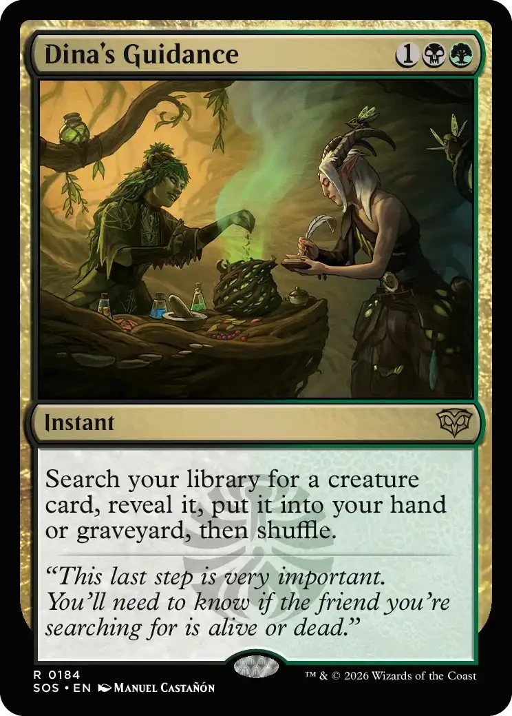 Dina’s Guidance Secrets of Strixhaven Regular 0184 Instant