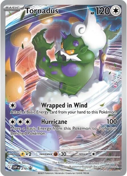 TORNADUS SVP210 SCARLET & VIOLET PROMO POKEMON (ILLUSTRATION RARE, NM)