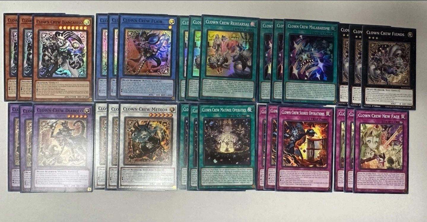 Clown Crew Deck Core 30 Card BLZD Blazing Dominion Biancaviso Flair Yugioh
