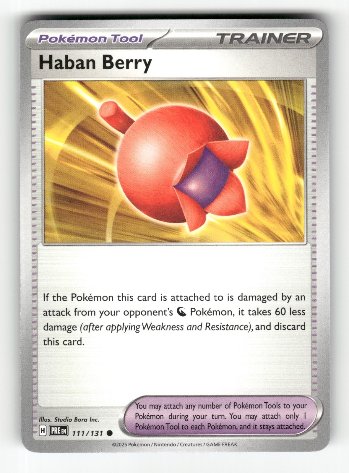 Haban Berry 111/131 Prismatic Evolutions Pokemon Near Mint