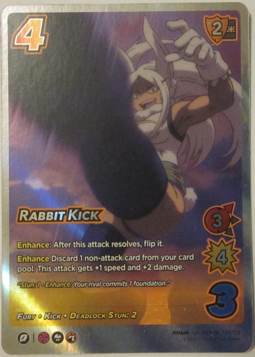 UniVersus My Hero Academia CCG Rabbit Kick MHA06 UR 132/153 Ultra Rare Mirko NM