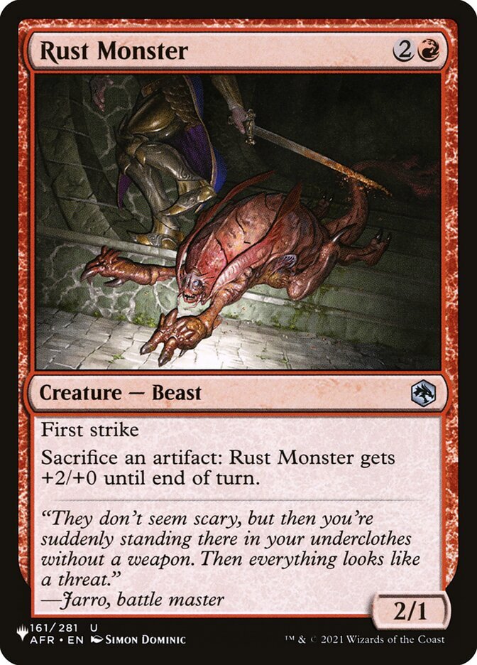 Rust Monster The List XQX MTG Magic