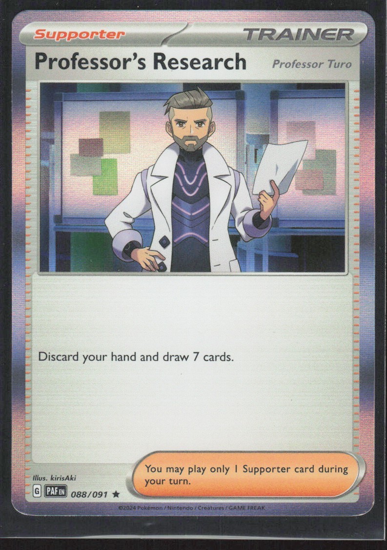 2024 Scarlet & Violet Series – Paldean Fates Professor’s Research [Professor